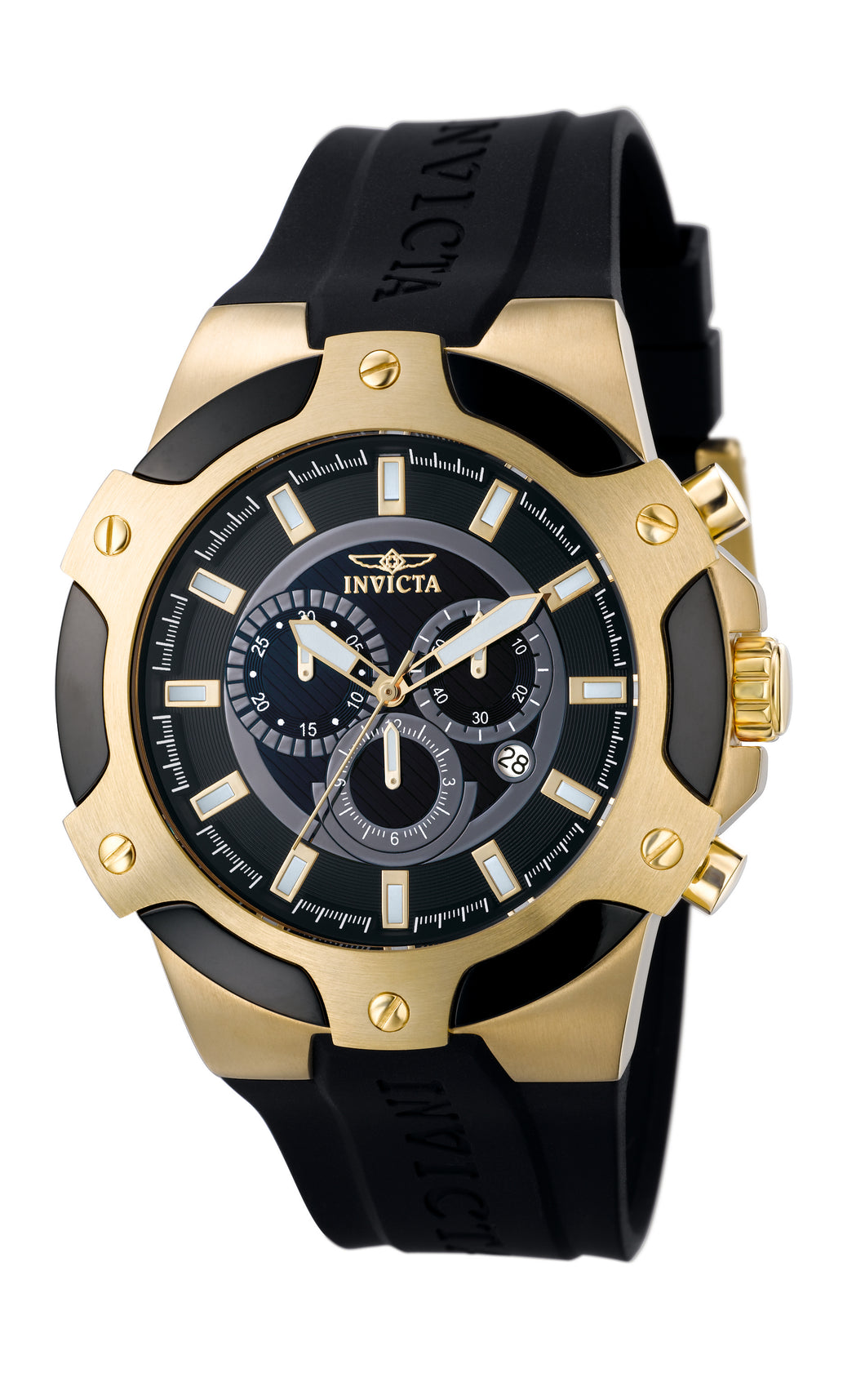 Invicta Men's 7343 Signature Quartz Chronograph Black Dial Watch