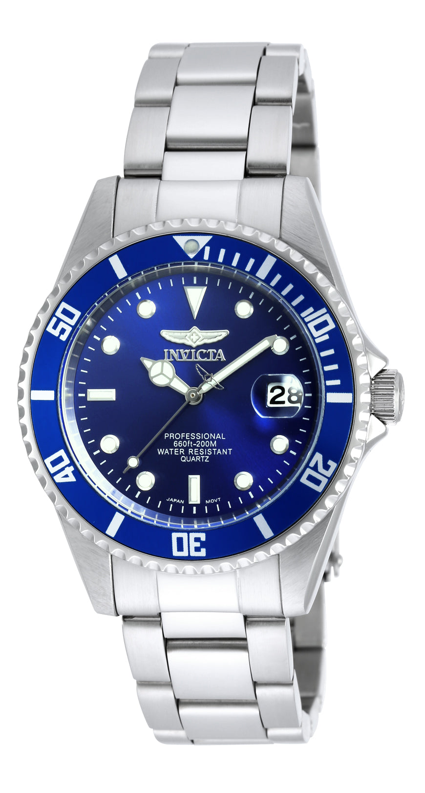 Invicta Men's 9204OB Pro Diver Quartz 3 Hand Blue Dial Watch