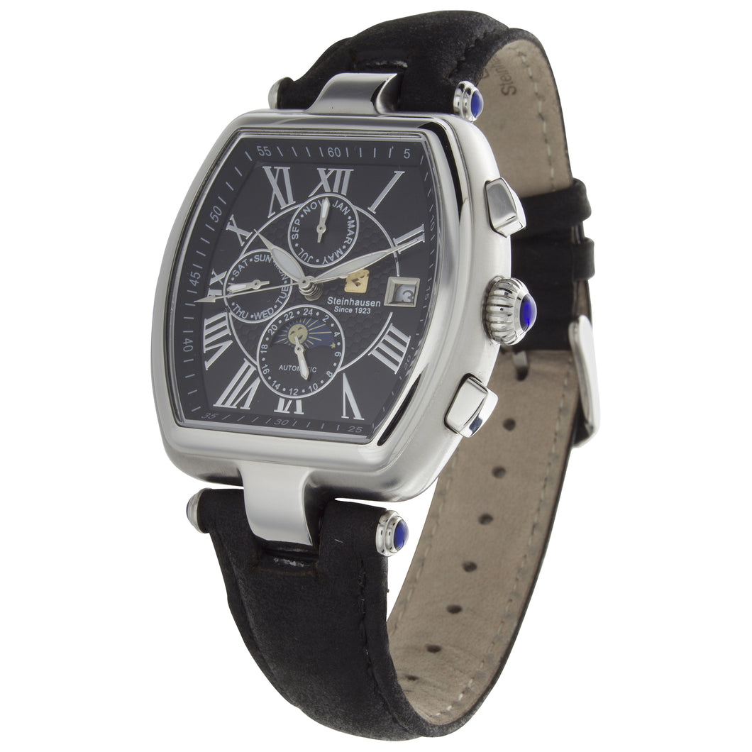 STEINHAUSEN  MARQUISE TONNEAU AUTOMATIC (SILVER/BLACK)