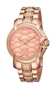 ROBERTO CAVALLI RV1L019M0126 Rose Gold-Tone Watch