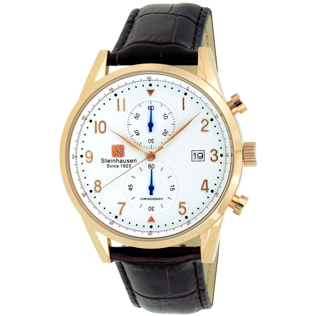 Steinhausen Men's Lugano S0921 Chronograph Rose-Gold