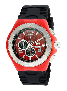 TR Men's TM-115113 Cruise JellyFish Quartz Red Dial Watch