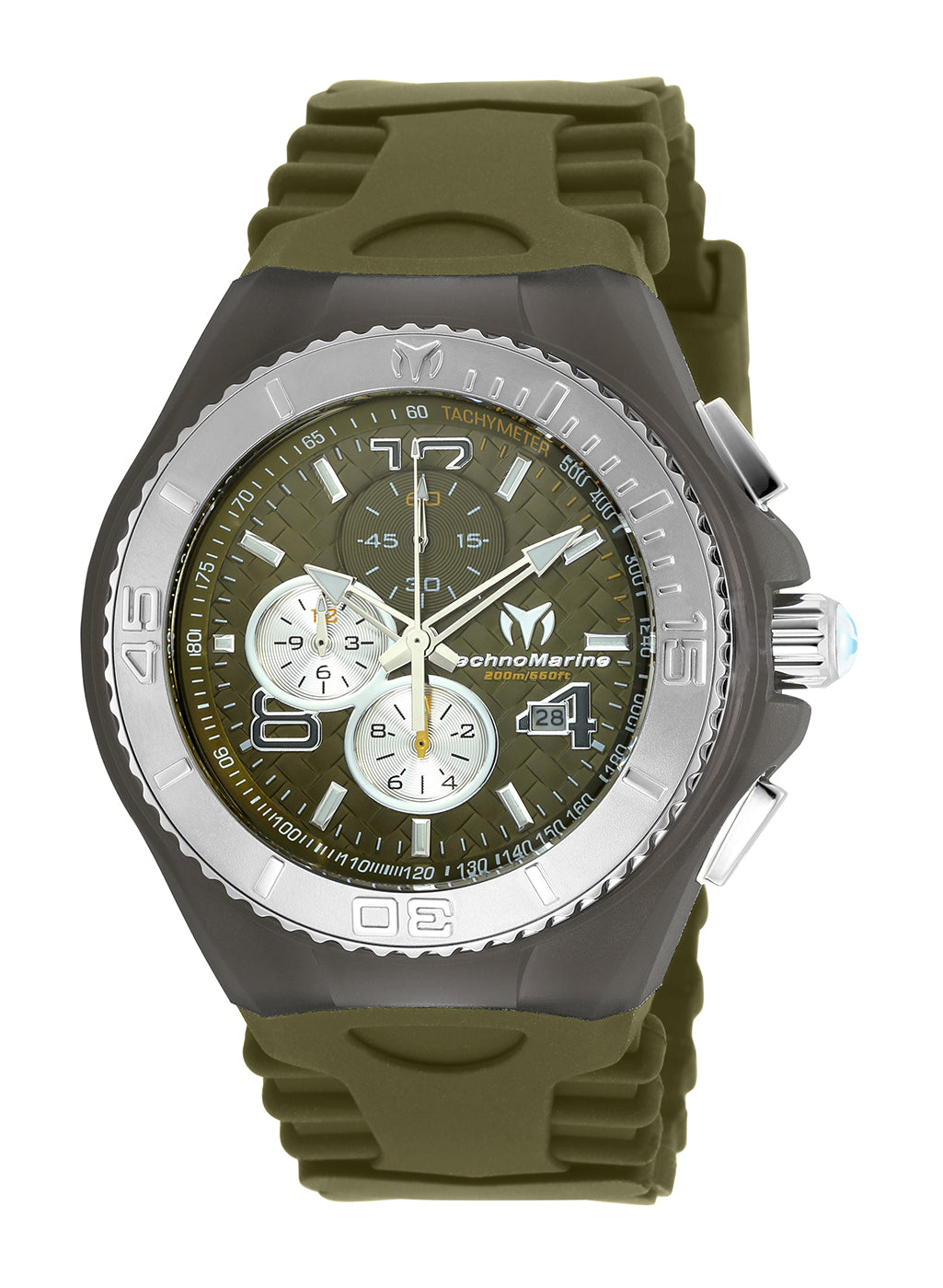 TR Men's TM-115115 Cruise JellyFish Quartz Green Dial Watch