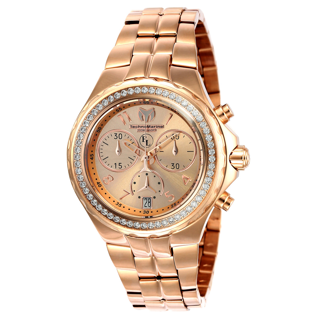 Technomarine Women's TM-416032 Eva Longoria Quartz Rose Gold Dial Watch